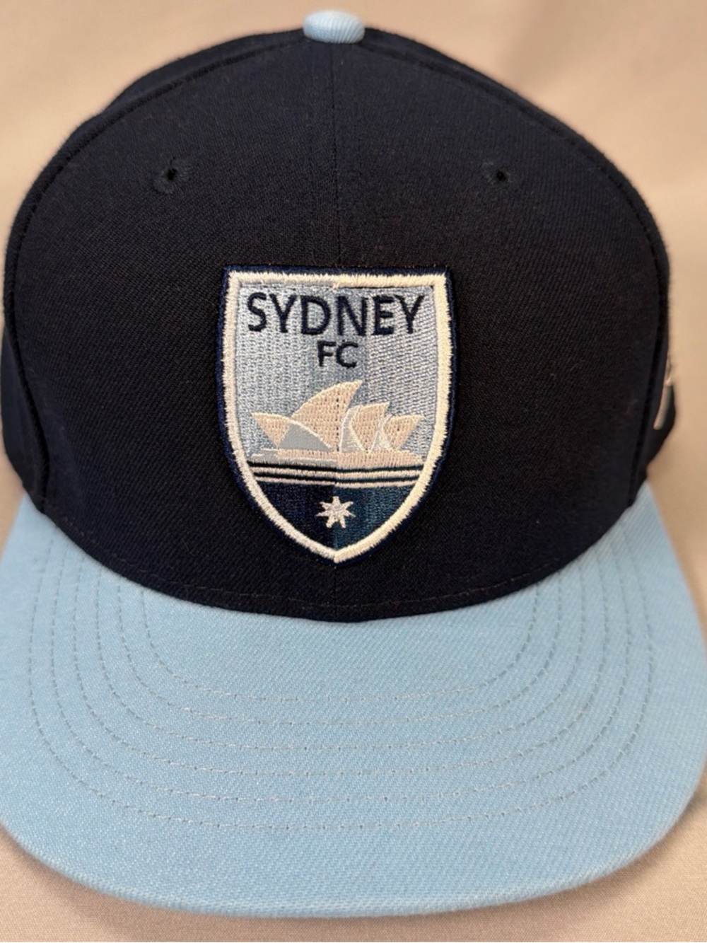 Sydney FC Snapback Hat Blue Black A-League Soccer Adjustable Cap